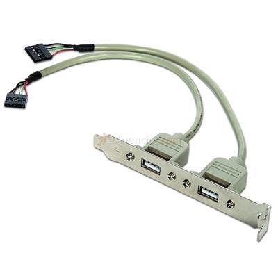 GEMBIRD CABLE USB 2. 0 PANEL POSTERIOR 2XUSB 0. 25MT, ORIGINAL DE LA MARCA GEMBIRD