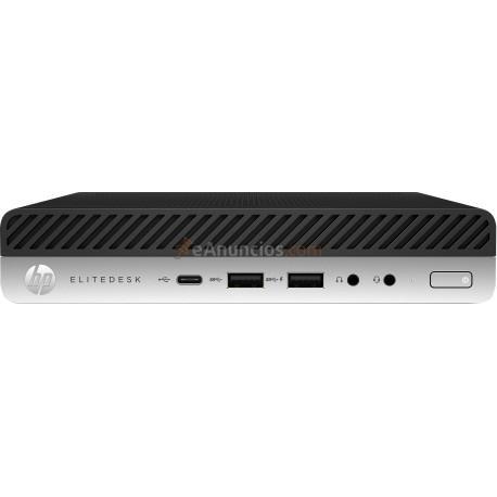 HP - ELITEDESK 800 G4 8 GENERACIÓN DE PROCESADORES INTEL CORE™ I5 I5-8500 8 GB DDR4-SDRAM 256 GB SSD NEGRO, PLATA